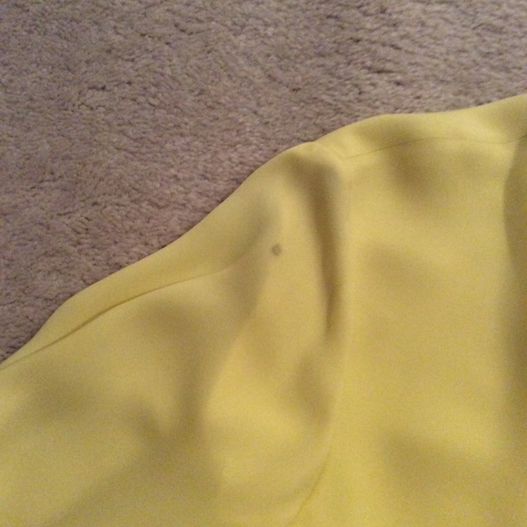Butter Yellow Classic Theory Silk Blouse - Picture 5 of 8